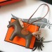 Replica Handbag Store Rodeo Horse Bag Charm In Taupe/Camarel/Beige Leather