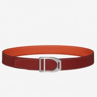 Replica Handbag Store Etrier Buckle Belt &amp; Orange Clemence 32 MM Strap