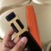 Replica Handbag Store H Belt Buckle & Orange Clemence 32 MM Strap