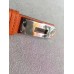 Replica Handbag Store Orange Epsom Kelly Belt With Palladium Hardware