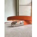 Replica Handbag Store Orange Epsom Kelly Belt With Palladium Hardware