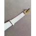 Replica Handbag Store White Epsom Kelly Belt With Gold Hardware