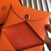 Replica Handbag Store Orange Epsom Calvi Card Holder Replica Handbag Store Orange Epsom Calvi Card Holder