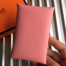 Replica Handbag Store Pink Epsom Calvi Card Holder