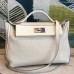 Replica Handbag Store 24/24 29 Bag In White Clemence Calfskin