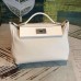 Replica Handbag Store 24/24 29 Bag In White Clemence Calfskin