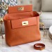 Replica Handbag Store 24/24 29 Bag In Orange Clemence Calfskin Replica Handbag Store 24/24 29 Bag In Orange Clemence Calfskin