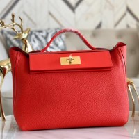 Replica Handbag Store 24/24 29 Bag In Red Clemence Calfskin