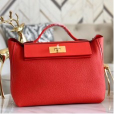 Replica Handbag Store 24/24 29 Bag In Red Clemence Calfskin