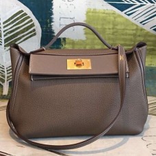 Replica Handbag Store 24/24 29 Bag In Taupe Clemence Calfskin