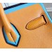 Replica Handbag Store Yellow With Blue Piping Epsom Birkin 30cm Bag