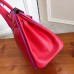 Replica Handbag Store Red With Indigo Piping Goatskin Birkin 30cm Bag