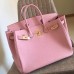 Replica Handbag Store Pink Clemence Birkin 30cm Handmade Bag