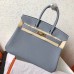 Replica Handbag Store Blue Lin Clemence Birkin 25cm Handmade Bag Replica Handbag Store Blue Lin Clemence Birkin 25cm Handmade Bag