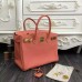 Replica Handbag Store Birkin 30cm 35cm Bag In Crevette Clemence Leather
