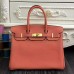 Replica Handbag Store Birkin 30cm 35cm Bag In Crevette Clemence Leather