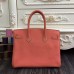 Replica Handbag Store Birkin 30cm 35cm Bag In Crevette Clemence Leather
