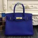 Replica Handbag Store Birkin 30cm 35cm Bag In Electric Blue Clemence Leather