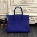 Replica Handbag Store Birkin 30cm 35cm Bag In Electric Blue Clemence Leather