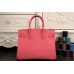 Replica Handbag Store Birkin 30cm 35cm Bag In Rose Lipstick Clemence Leather
