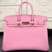 Replica Handbag Store Birkin 30cm 35cm Bag In Pink Clemence Leather Replica Handbag Store Birkin 30cm 35cm Bag In Pink Clemence Leather