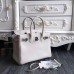 Replica Handbag Store Birkin 30cm 35cm Bag In White Clemence Leather