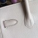 Replica Handbag Store Birkin 30cm 35cm Bag In White Clemence Leather