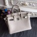 Replica Handbag Store Birkin 30cm 35cm Bag In White Clemence Leather