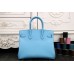 Replica Handbag Store Birkin 30cm 35cm Bag In Light Blue Epsom Leather