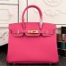 Replica Handbag Store Birkin 30cm 35cm Bag In Rose Red Epsom Leather