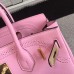 Replica Handbag Store Birkin Ghillies 30cm In Pink Swift Leather