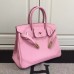 Replica Handbag Store Birkin Ghillies 30cm In Pink Swift Leather