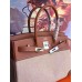 Replica Handbag Store Canvas Birkin 30cm 35cm Bag With Brown Leather