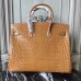Replica Handbag Store Birkin 30cm 35cm Bag In Camarel Crocodile Leather