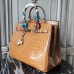 Replica Handbag Store Birkin 30cm 35cm Bag In Camarel Crocodile Leather