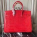 Replica Handbag Store Birkin 30cm 35cm Bag In Cherry Crocodile Leather Replica Handbag Store Birkin 30cm 35cm Bag In Cherry Crocodile Leather