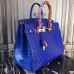 Replica Handbag Store Birkin 30cm 35cm Bag In Blue Electric Crocodile Leather