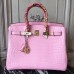 Replica Handbag Store Birkin 30cm 35cm Bag In Pink Crocodile Leather