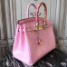 Replica Handbag Store Birkin 30cm 35cm Bag In Pink Crocodile Leather
