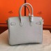 Replica Handbag Store Pearl Grey Clemence Birkin 30cm Handmade Bag
