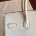 Replica Handbag Store Pearl Grey Clemence Birkin 30cm Handmade Bag