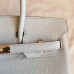 Replica Handbag Store Pearl Grey Clemence Birkin 30cm Handmade Bag