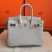 Replica Handbag Store Pearl Grey Clemence Birkin 30cm Handmade Bag