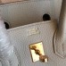 Replica Handbag Store Pearl Grey Clemence Birkin 30cm Handmade Bag