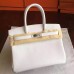 Replica Handbag Store White Epsom Birkin 30cm Handmade Bag