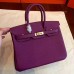 Replica Handbag Store Cyclamen Clemence Birkin 25cm Handmade Bag