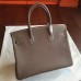 Replica Handbag Store Etoupe Clemence Birkin 25cm Handmade Bag