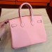 Replica Handbag Store Pink Clemence Birkin 25cm Handmade Bag