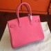 Replica Handbag Store Rose Lipstick Clemence Birkin 25cm Handmade Bag
