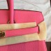 Replica Handbag Store Rose Lipstick Clemence Birkin 25cm Handmade Bag